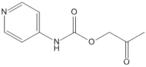 Molecular Structure of 114216-63-6 (Carbamic acid, 4-pyridinyl-, 2-oxopropyl ester)